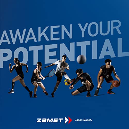 Zamst A2-DX Sports Ankle Brace with Protective Guards For High Ankle Sprains and Chronic Ankle Instability-for Basketball, Volleyball, Lacrosse, Football-Black, Right, XL