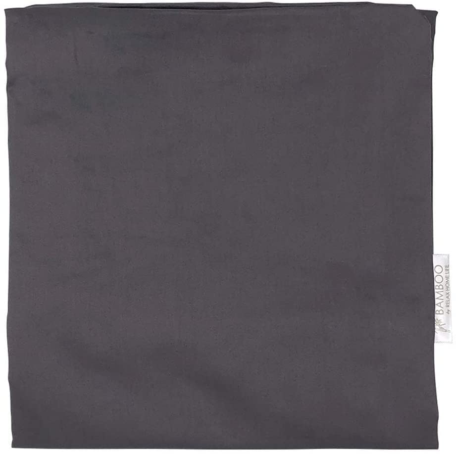 Relax HOME LIFE Wedge Pillowcase Designed to Fit Our 7.5" Bed Wedge 25" W x 26" L x 7.5" H, Soft Microfiber Replacement Cover, Fits Most Wedges Up to 27" W x 27" L x 8H (Dark Grey)