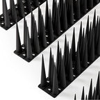OFFO Bird Spikes Pigeon Outdoor Spikes for Cat Keep Birds Raccoon Woodpecker Off Covers 60 Feet, Black