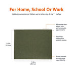 Amazon Basics Hanging Organizer File Folder, Letter Size, Green - Pack of 25