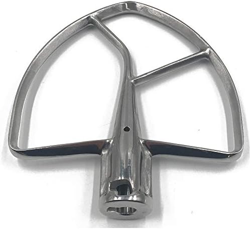 Replacement parts,Stainless steel Flat Beater Attachment,compatible with Kitchenaid 6Qt，7 Qt and 8 Quart Stand Mixers(KP26M1, KP26M1XFQ,KSM7990, KSM7581,KSM8990ER0, KSM8990ES0, KSM8990NP0)