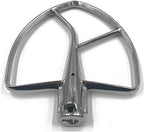 Replacement parts,Stainless steel Flat Beater Attachment,compatible with Kitchenaid 6Qt，7 Qt and 8 Quart Stand Mixers(KP26M1, KP26M1XFQ,KSM7990, KSM7581,KSM8990ER0, KSM8990ES0, KSM8990NP0)