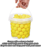 100 Rounds Refill Balls Ammo Compatible with Nerf Rival Gun, TiopLior Foam Bullet Ball Replacement Refill Pack Fit for Rival(HIR, High-Impact Rounds)