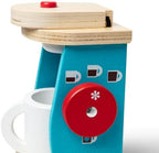 Melissa & Doug 11-Piece Brew and Serve Wooden Coffee Maker Set - Play Kitchen Accessories Pretend Play Kitchen Accessories Kids Coffee Maker Set For Girls And Boys