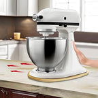 KAWENDE Mixer Slider Mat for Kitchenaid Stand Mixer, Bamboo Sliding Board for KitchenAid 4.5-5 Qt Tilt-Head Stand Mixer, Mixer Slider for Counter Sliding Tray for KitchenAid Mixer Mixers Accessories