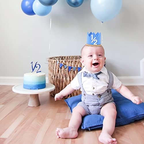Half Birthday Crown - Crown Hat for Baby Girls/Boys