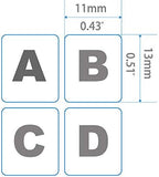 2 Pack Universal Korean Keyboard Stickers, Black Background with White Lettering for Computer Laptop Notebook Desktop, Replacement Computer Keyboard Stickers (Korean)