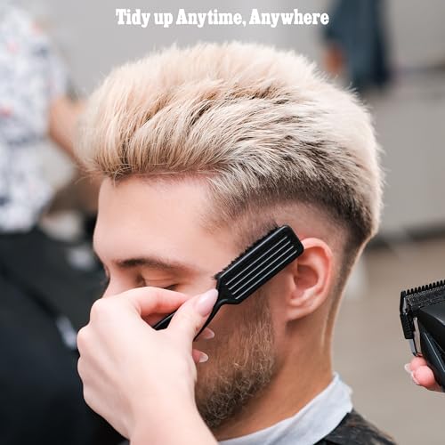 SALONSILK Barber Neck Duster Brush Set, 5 IN 1 Professional Barber Accessories Cleaning Supplies, Hair Cutting Cleaning Hairbrush Styling Tool