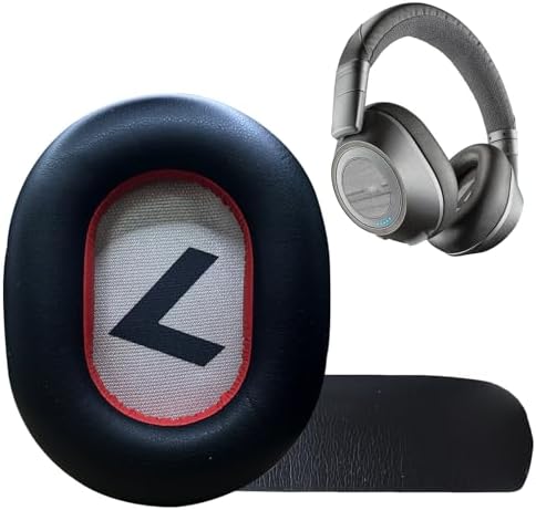 Voyager 8200 Ear Pads Replacement EarPads Ear Cushion Compatible with Plantronics Voyager 8200 UC/Plantronics Backbeat Pro2 Headphone High Density Memory Foam