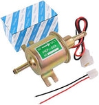 Universal Electric Fuel Pump Kit 12v 3-6 PSI Low Pressure with Fuel Filter 6.56 FT 5/16" ID Fuel Line Replacement For Carburetor Lawn Mower Gas Diesel Fuel Transfer Pump