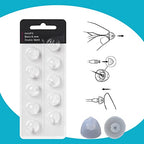 Hearing Aid Domes for Oticon Replacements, Oticon Minifit Double Vent Bass Domes (6 mm/2 Packs）, Universal Domes for Oticon Hearing Aid Supplies.