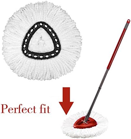 8 Pack Mop Heads Replacement for O-Ceda Easy Wrin Spin Mop, Microfiber Spin Mop Refills, Easy Cleaning Mop Head Replacement