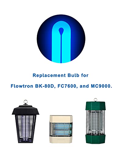 BF150 Replacement Bulb Compatible with Flowtron BK-80D, MC9000, and FC7600 Bug Zapper, 12 Inch FUL40T8/BL U Type Light Bulb for 40W Electronic Insect Killer, 2 Pack