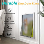 2PACK Medium Dog Door Replacement Flaps with Screws, Compatible with Petsafe Freedom PAC11-11038, Weather-Proof & Warp-Resistant, Dog and Cat Flap, 12 7/8'' × 8 1/8''