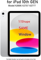 for iPad 10 (10th Generation 2022 Released) A2696 A2757 A2777 Screen Replacement Digitizer Touch Glass Kits, for iPad 10th Gen 10.9 Inch, Full Repair Sets, No for Pro/Air (Not include LCD)