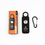Byrna Banshee Personal Safety Alarm - 130 dB Loud Military Grade Self Defense Emergency Keychain Siren Device with LED Strobe Alert Light for Women, Men, Children, Elderly, Hikers and Runners (Black)
