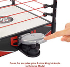 Mattel WWE Wrekkin' Kickout Ring Playset with Accessories & 2 Play Modes, Includes Launcher, Crane, WWE Championship & More, 13-inch x 20-inch