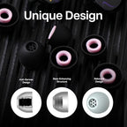 Linsoul Kiwi Ears Flex Earbud Tips, Replacement Silicone IEM Tips, 3 Pairs, S/M/L Size, for KZ ZS10 Pro 2, SuperMix 4,Hype4,Orchestra Lite, Cadenza Wired/Wireless Earphones (Black)