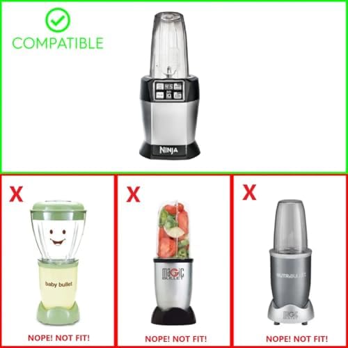 Pro Extractor Blade Assembly for Ninja Blender, 7 Fins Blender Blade Replacement fit for Nutri Ninja Blender, Blender Replacement Parts 409KKU641 compatible with BL480 BL640 BL642 BL680 BL682 NN102