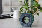 Home & Office Timer with Clock, 5,15, 30, 45, 60 Minute Preset Countdown Timer, Easy-to-Use Time Management Tool (Cyan)