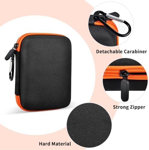 Hard Case Compatible with SIMO Solis 5G WiFi Mobile Hotspot, Travel Router for Hotel WiFi Storage Holder Bag with Mesh Pocket for Charger USB Cable and Accessories (Box Only) - Black
