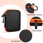 Hard Case Compatible with SIMO Solis 5G WiFi Mobile Hotspot, Travel Router for Hotel WiFi Storage Holder Bag with Mesh Pocket for Charger USB Cable and Accessories (Box Only) - Black