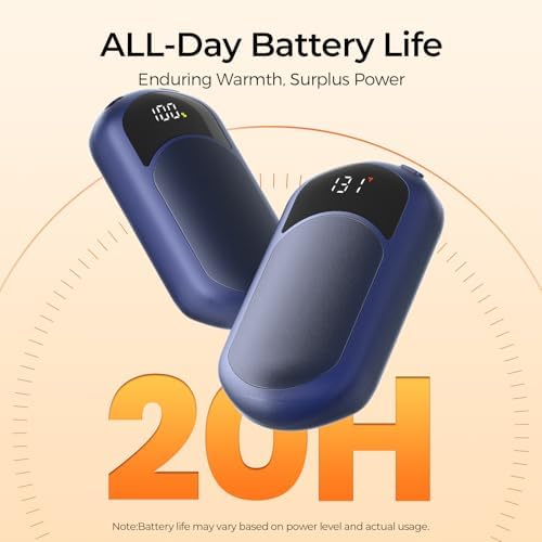 Hand Warmers Rechargeable,Electric Hand Warmer Fast Heating, Portable Pocket Heater Handwarmers Gifts for Men, Women, Christmas, Golf, Hunting, Camping Accessories