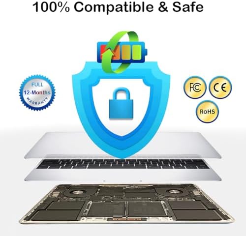 A2141 MacBook Pro Battery Replacement, A2113 Battery for MacBook Pro 16 Inch A2141 Retina Series (Year 2019 2020) (EMC 3347, MVVL2 MVVL2LL/A MVVM2 MVVM2LL/A MVVJ2 MVVJ2LL/A MVVK2 MVVK2LL/A 8700mAh)