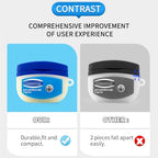 WQNIDE Blue Bottle Case,6in1 Accessories Set Silicone Protective Cover,Cute 3D Fashion Fun Character Design,with Keychain Kids Women Men for Airpods Pro Case -2019 (Vaselin)