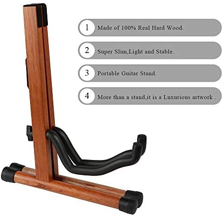 Guitar Stand, Wood Acoustic Guitar Stand, Electric Guitar Stand，Bass Classic banjo Guitar Stand, Portable Guitar Stand Holder for Multiple Guitars, Guitar Accessories