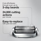 Braun Series 7 New Generation Electric Shaver 73s Replacement Head, Compatible with 7020s, 7025s, 7085cc, 7027cs, 7071cc and 7075cc Shavers