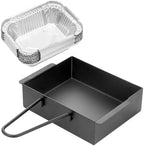 Grill Drip Pan for Nexgrill Replacement 720-0888N, Grease Pan/Box for Nexgrill 4 Burner 720-0830H Gas Grill,Grease Catcher for Cuisinart CGG-8500 with5pack Aluminum Foil Liner