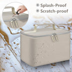 Digital Hand Mixer Carrying Bag for KitchenAid 5/6/ 7/9 Ultra Power Speed Hand Mixers, Portable Travel Storage Case Bag with Handle for Kitchen Aid Mixer Accessories (Box Only) (Beige)