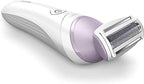 Philips Beauty Lady Electric Shaver Series 6000, Cordless with 4 Accessories, BRL136/00, White