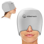 Migraine Relief Cap Ice Head Wrap Headache and Migraine Hat | Headache Relief with Hot/Cold Gel Head Ice Pack with Face and Eye Headache Mask Compress