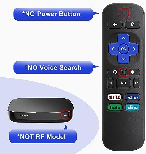 Replacement Remote for Roku Express, for Roku Premiere, for Roku Box, for Roku Player, for Roku 1 2 3 4