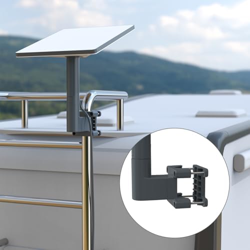 Starlink Mini Mount, RV Ladder Mount for Starlink Mini, Aluminum Alloy Starlink Kit with Installation Range 0.8-1.97” Pipe Adapter for RV/Ladder/Pole/Rack/Roof Starlink Mini Accessories