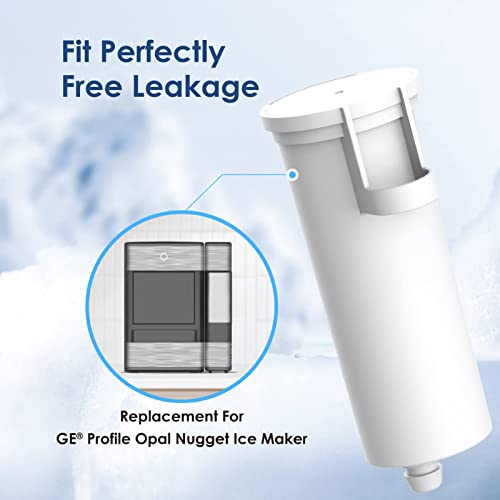 Waterdrop Replacement for GE® Profile Opal Nugget Ice Maker Water Filter, P4INKFILTR, with Ring Pull, NSF 42&372 Certified, BPA-Free, 3 Counts