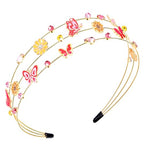 mokkia Jeweled Rhinestone Butterfly Headband for Women - Spring & Summer Hair Accessories, Holiday Gifts (Butterfly A)