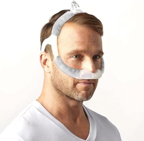 Satin Mask Strap Covers, Mask Frame Covers Compatible with DreamWear or ResMed AirFit Silky Satin Headgear Cover Set C P A Accessories & Supplies Face Cushion Pads for Reduce Red Marks (Light Grey)