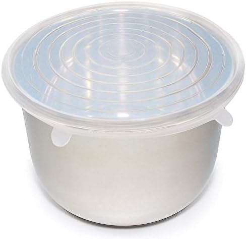 Silicone Sealing Ring Gaskets (2) + Silicone Inner Pot Lid Cover (1) Accessories Compatible with 8 Qt Instant Pot and Other Pressure Cookers