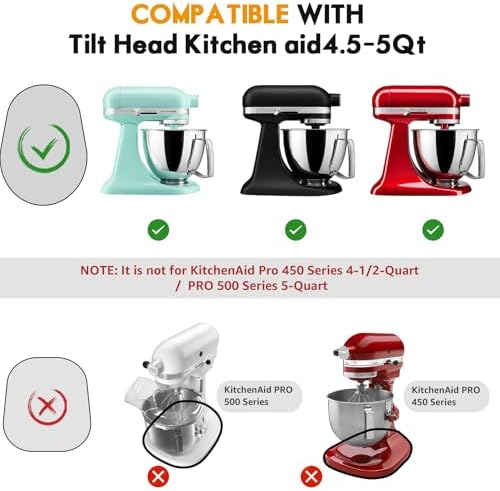 Mixer Slider Mat for Tilt Head Kitchen Aid 4.5-5 Qt Stand Mixer, Appliance sliding mat for kitchenaid Artisan 4.5-5 Qt, Kitchen Countertop Storage Accessories Moving Tray attachments (Dark Brown)