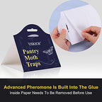 Moth Traps for Pantry Moths, 16 Pack Kitchen Moth Traps with Pheromones Prime, Non-Toxic Easy Setup Sticky Glue Trap for Food and Cupboard Moths in Your Kitchen (Organic)