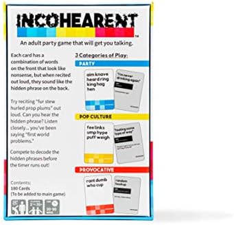 WHAT DO YOU MEME? Incohearent Fresh Phrases Expansion Pack - Designed to be Added to Incohearent Core Game