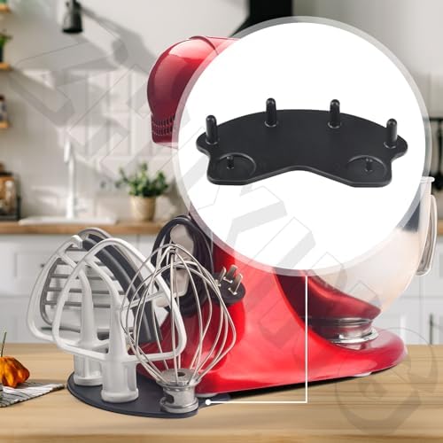 Stand Mixer Attachment Holders, Compatible with Kitchenaid Mixer & KitchenAid Flat Beater, Kitchen Accessory Organizer, Accessories for Storing Dough Hooks,Flat & Flex Edge Beater