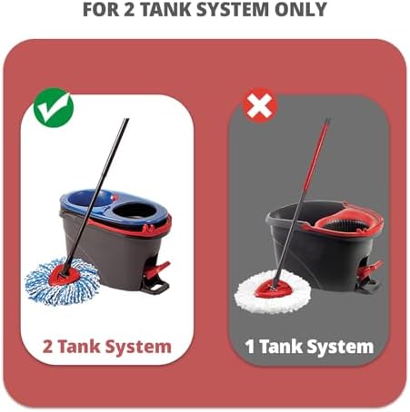 Spin Mop Replacement Base, Rotating Triangle Mop Head Cover Plastic Base for RinseClean 2-Tank System