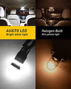 AUXITO 194 LED Light Bulb 6000K White 168 2825 W5W T10 Wedge 24-SMD 3014 Chipsets LED Replacement Light Kit Error Free for Car Interior Dome Map Door License Courtesy Dash Lights, Pack of 10