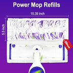 20 Pack Disposable Mopping Pads Refills for Swiffer PowerMop,Compatible with Swiffer Power Mop Refills, Multi-Surface Mop Pad Replacement for Floor Cleaning