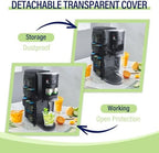 Soda Maker Dust Cover Fits for Ninja Thirsti WC1001, Soda Machine Cover Accessories for Ninja Thirsty Drink System, Extra Pockets Holds 12 Flavor Pods (Cover Only)