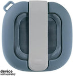 Feature Protective Case for Bose SoundLink Micro Bluetooth Speaker by WGear, Featured Design with mesh Pocket for Cable and Other Accessories, Elastic Strap to Secure Device (Stone Blue), WG012299